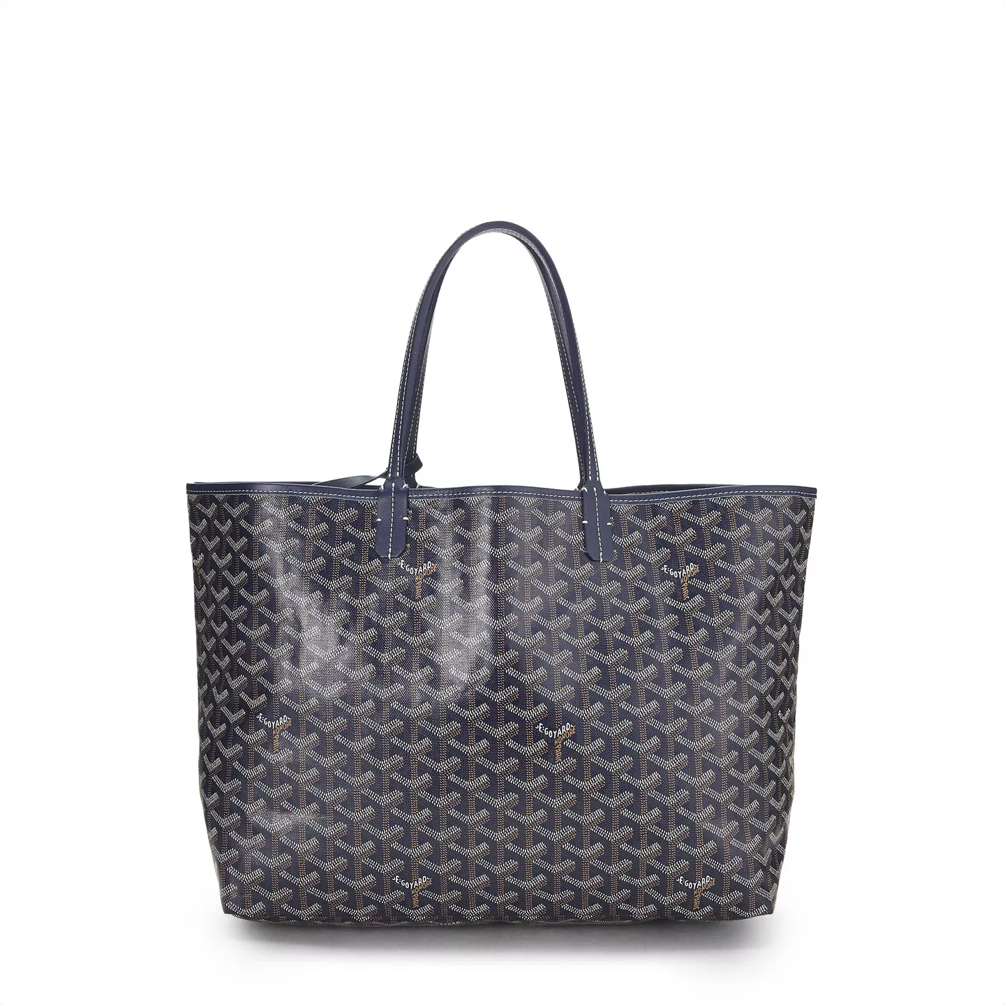 GOYARD NAVY GOYARDINE CANVAS SAINT-LOUIS PM
